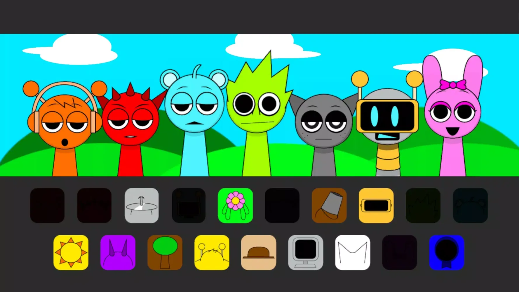 Скриншоты Incredible Sprunki Music Game