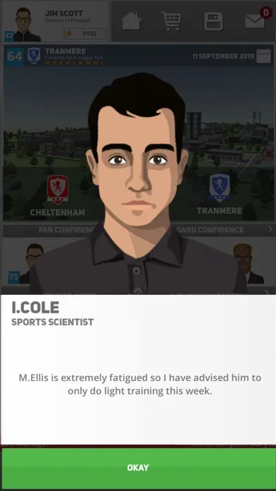 Screenshot di Club Soccer Director 2020