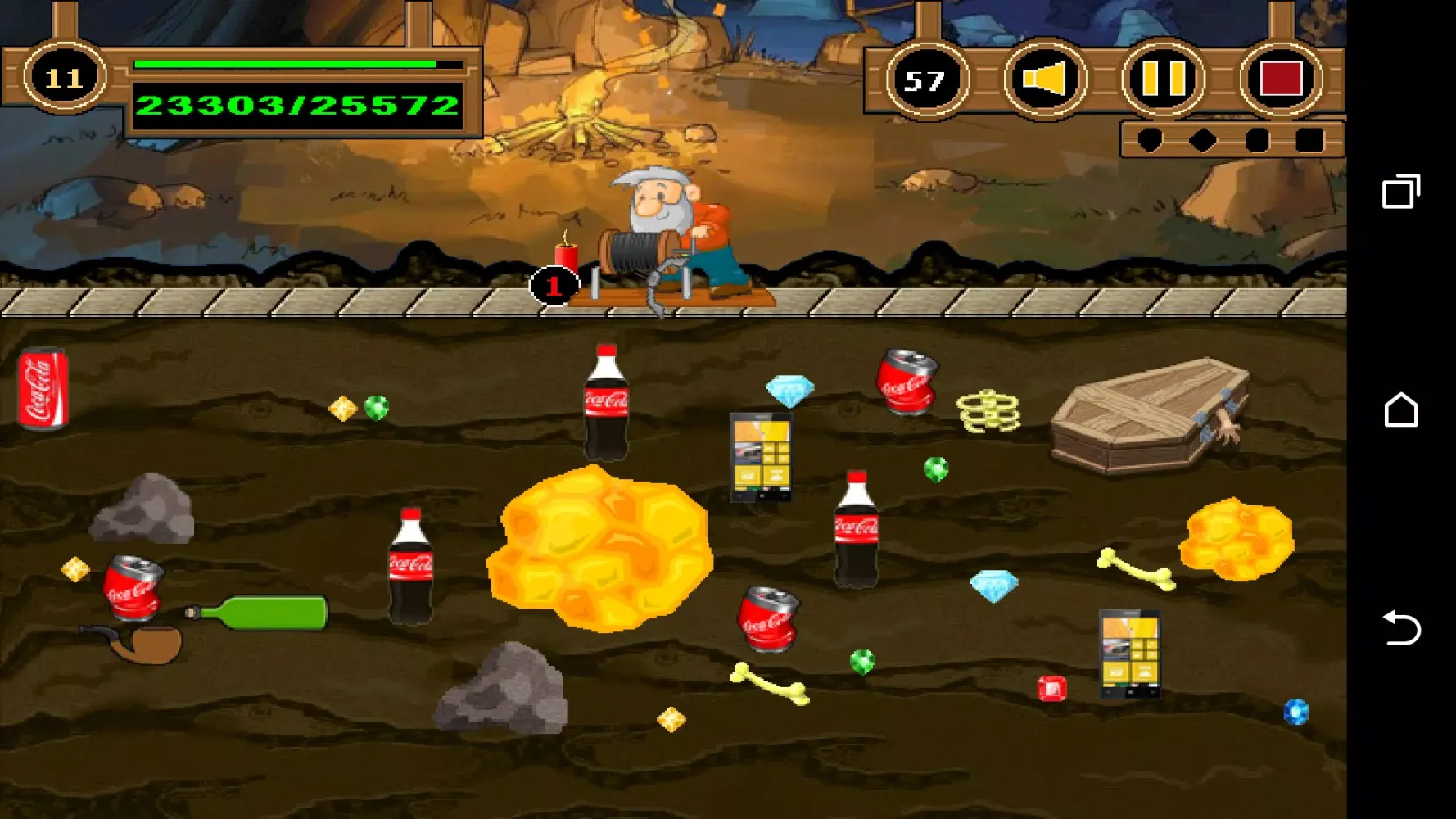 Tangkapan skrin Gold Miner - Endless Level