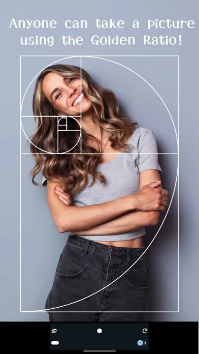 Tangkapan layar Golden Ratio Camera. Perfect