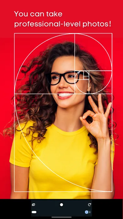 Tangkapan layar Golden Ratio Camera. Perfect