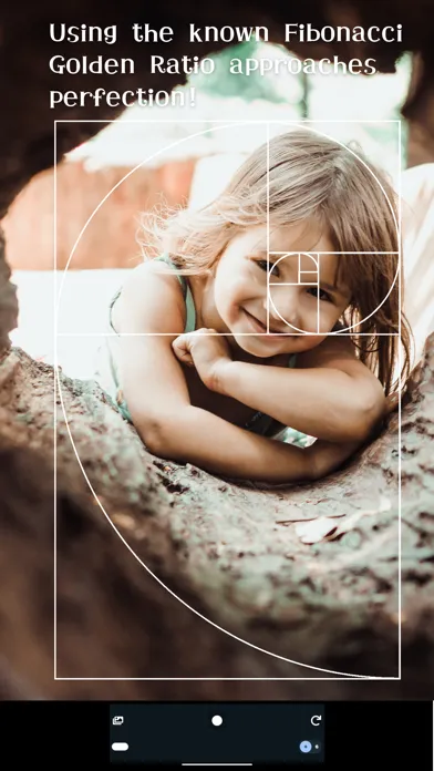 Tangkapan layar Golden Ratio Camera. Perfect