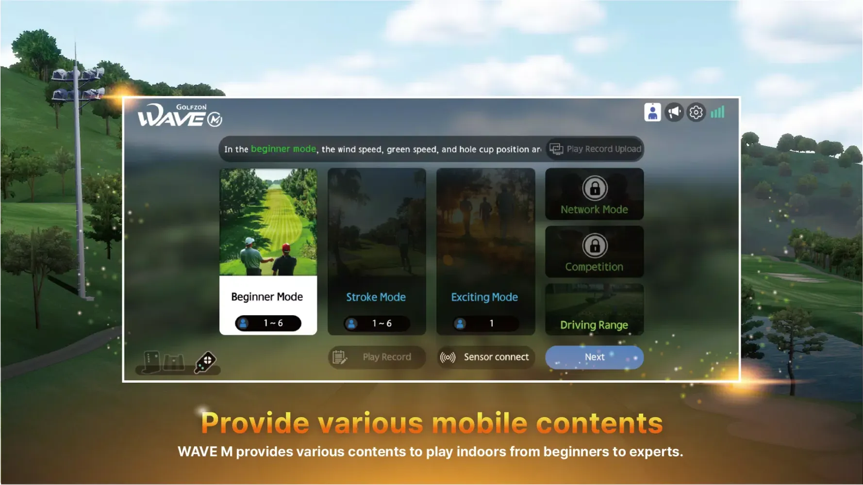 Golfzon WAVE M स्क्रीनशॉट