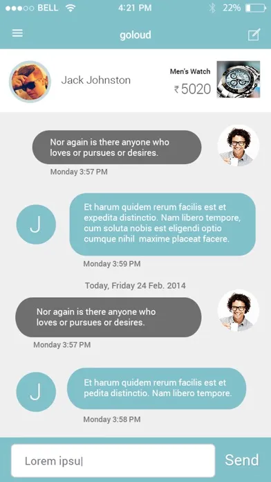 Goloud سکرین شاٹس