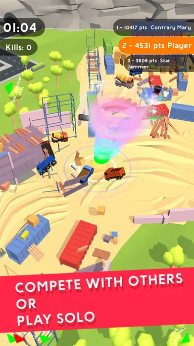 ภาพหน้าจอของ Tornado.io!