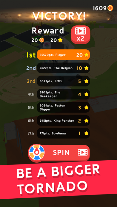 Zrzuty ekranu Tornado.io!