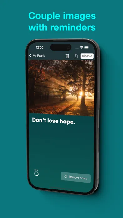 Capturas de pantalla de Pearl: Meaningful Reminders