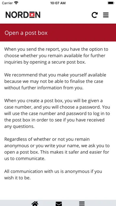 تصاویر NORDEN Whistleblower App