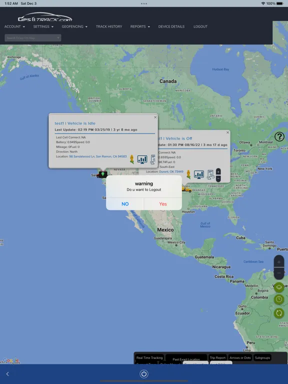 Capturas de pantalla de GPS-FLEET iPad 