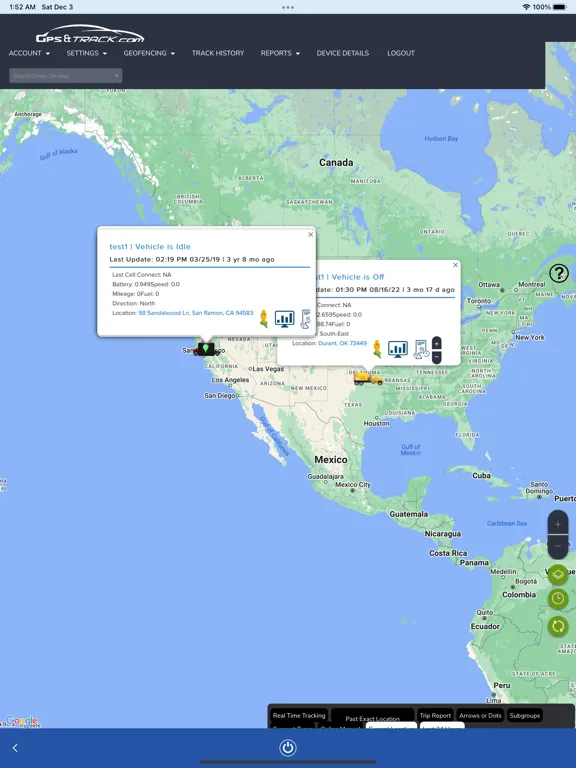 Capturas de pantalla de GPS-FLEET iPad 