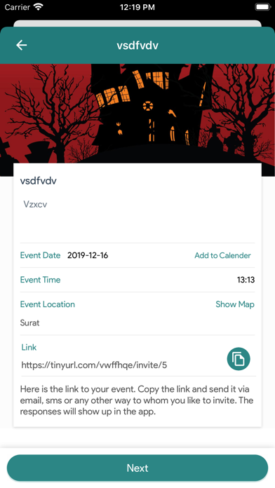 Capturas de pantalla de Grapevine Party Invitations