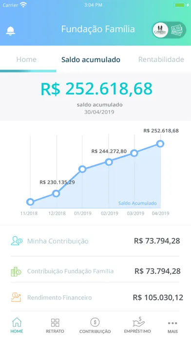 Capturas de tela do Meu Plano