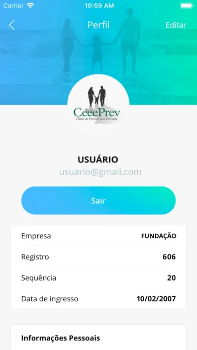Capturas de tela do Meu Plano