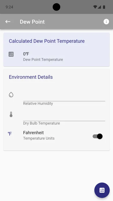 Ảnh chụp màn hình của IN HVAC Calculator