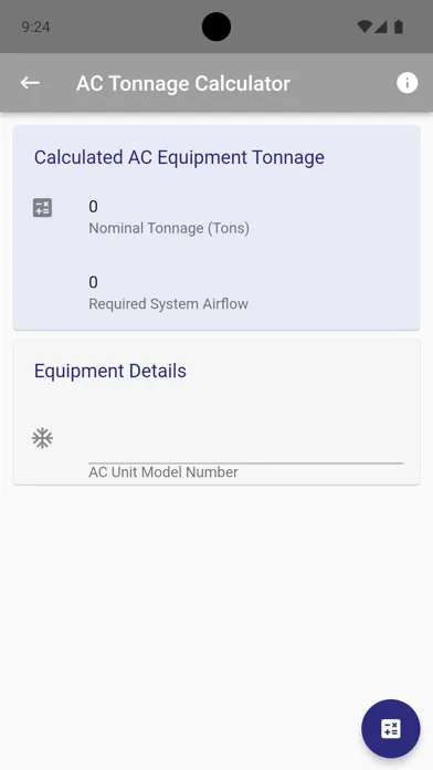 Ảnh chụp màn hình của IN HVAC Calculator