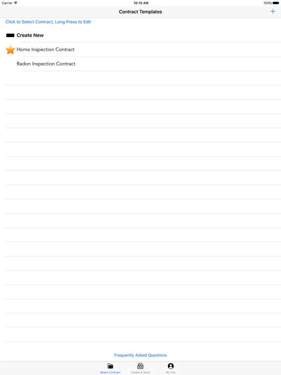 Tangkapan skrin IRB Contracts iPad 