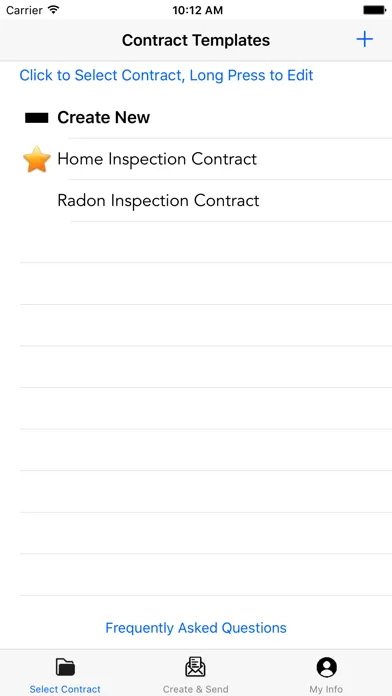 Tangkapan skrin IRB Contracts