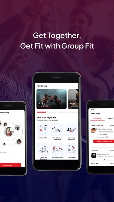 Tangkapan layar Group Fit - Personal Training