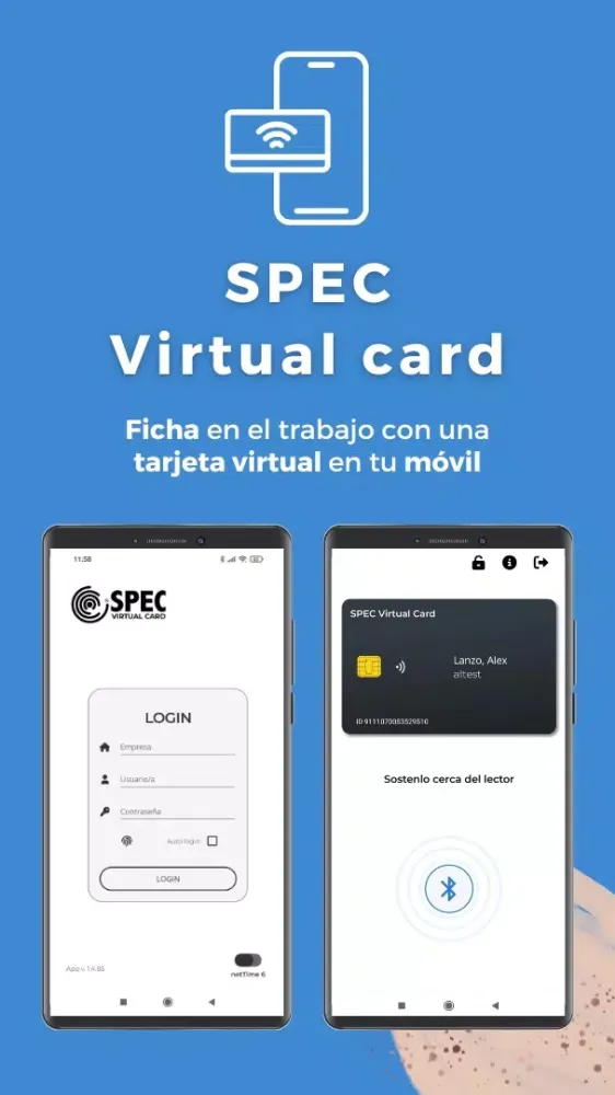 Spec Virtual Card Screenshots
