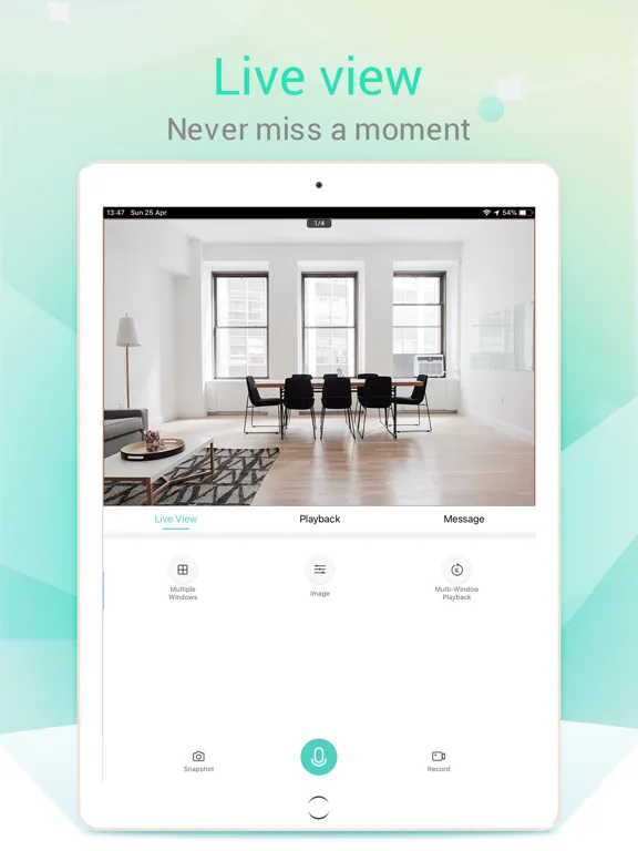 Ảnh chụp màn hình của Guard Live iPad 