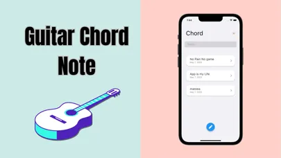 Guitar Chord & Lyrics Note App स्क्रीनशॉट