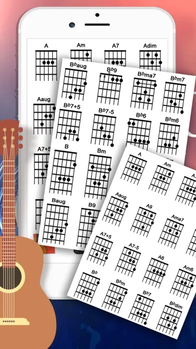 Ảnh chụp màn hình của Guitar Tuner & Full BasicCord
