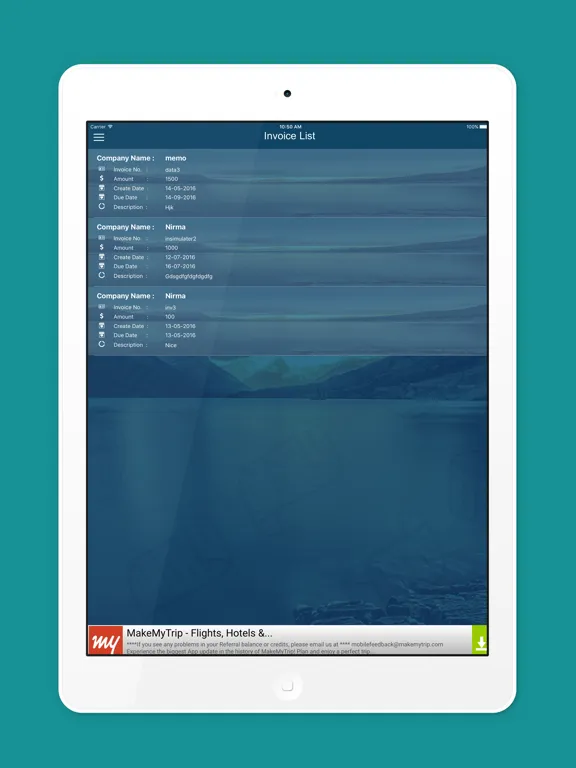 Invoice Maker Plus-Create Invoices & Send Invoices as a PDF! iPad 应用截图