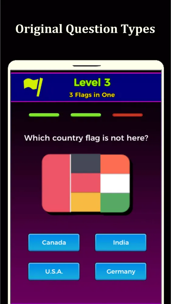 World Flags Quiz Game Screenshots