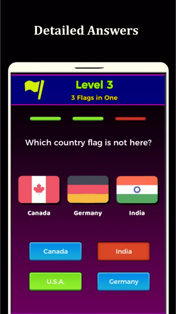 World Flags Quiz Game Screenshots