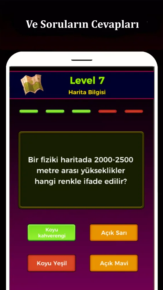 Coğrafya Bilgi Yarışması Ekran Görüntüleri