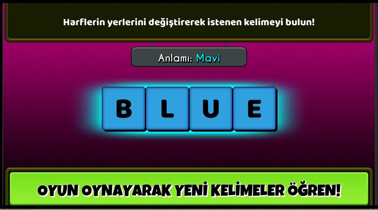 Capturas de pantalla de İngilizce Kelime Oyunu