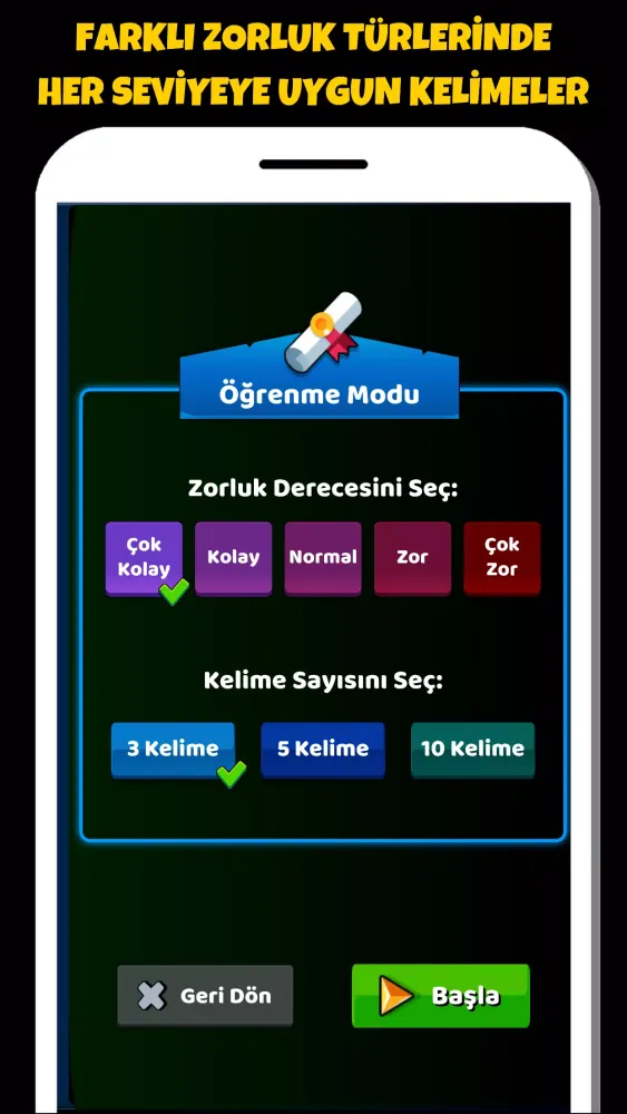 İngilizce Kelime Öğrenme Oyunu Screenshots