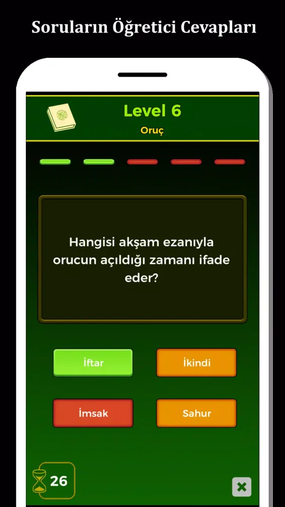 Tangkapan skrin Dini Bilgi Yarışması