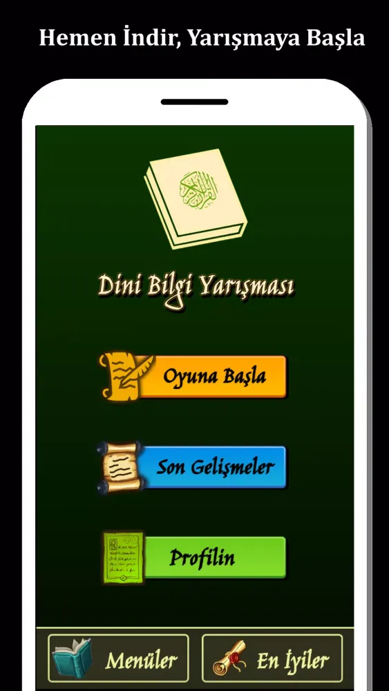 Tangkapan skrin Dini Bilgi Yarışması
