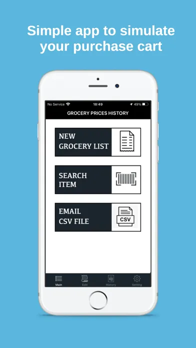 Grocery Prices History سکرین شاٹس