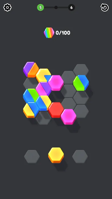 Tangkapan skrin Jelly HexaPop