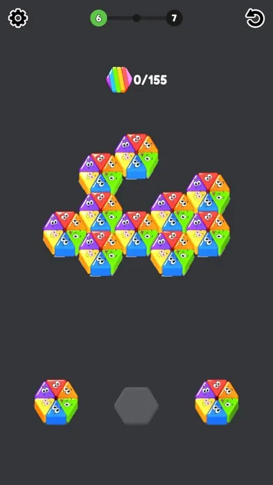 Tangkapan skrin Jelly HexaPop