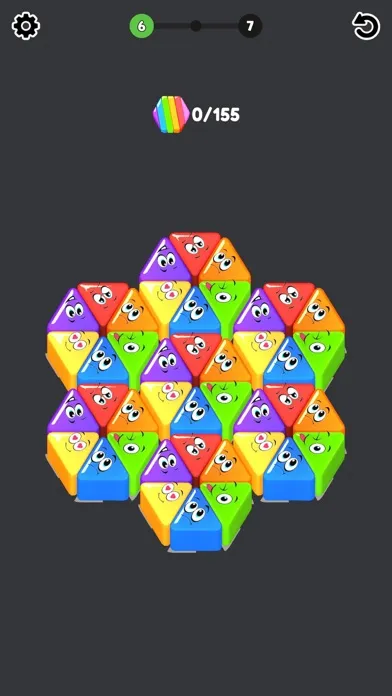 Tangkapan skrin Jelly HexaPop