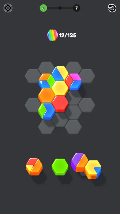 Tangkapan skrin Jelly HexaPop