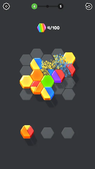 Tangkapan skrin Jelly HexaPop