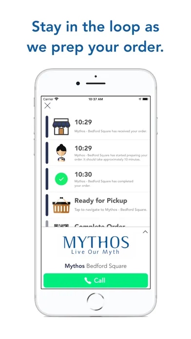 Mythos: Ordering & Delivery Screenshots