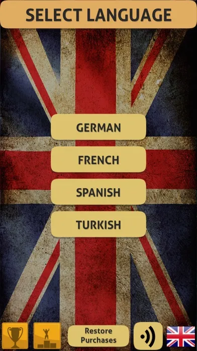 Spanish German English Turkish Language Set 스크린샷