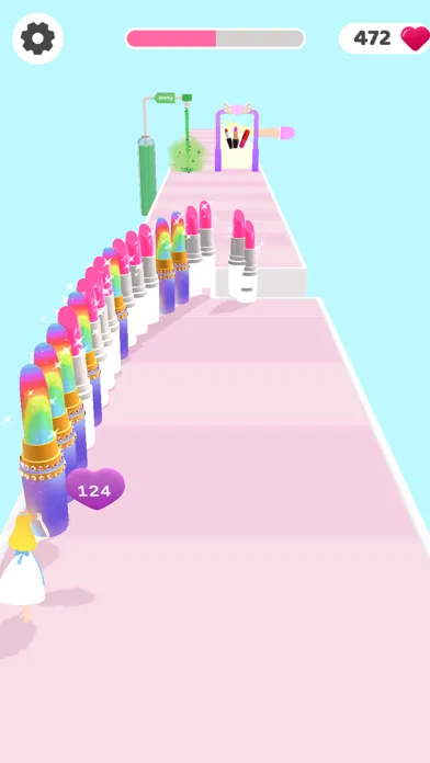 Tangkapan layar LipStick Coming 3D -Couple Run