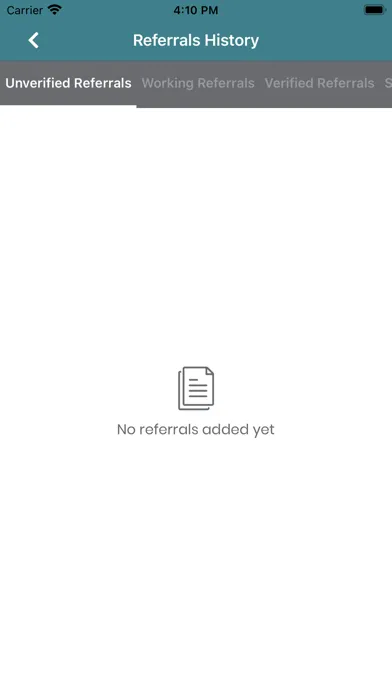 HFC Referrals Screenshots