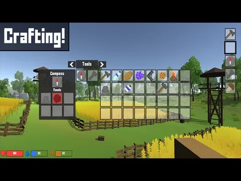 ภาพหน้าจอของ Pixel Block Survival Craft iPad 