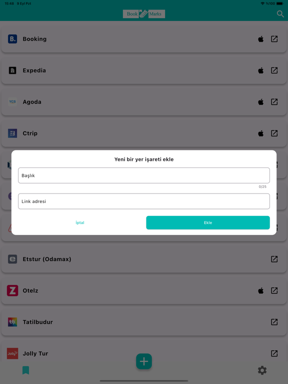 Screenshot di HMS Bookmarks iPad 