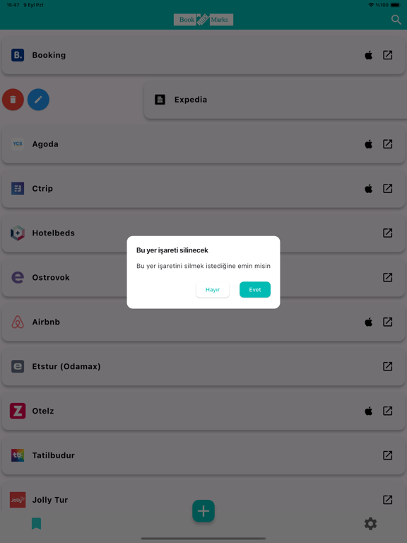 Screenshot di HMS Bookmarks iPad 