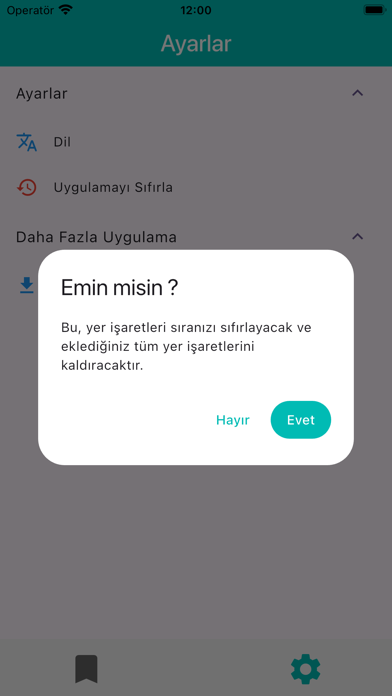 Screenshot di HMS Bookmarks