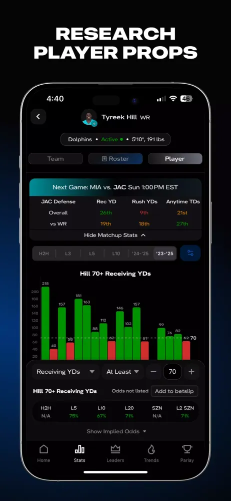Ảnh chụp màn hình của HOF Bets: Make Smarter Bets
