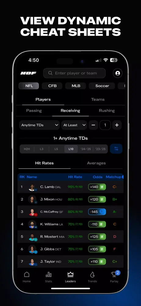 Ảnh chụp màn hình của HOF Bets: Make Smarter Bets